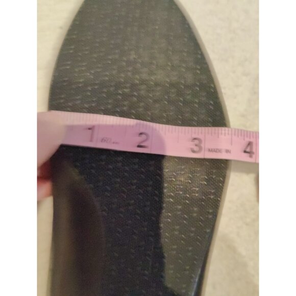 SAS Regina Black Slip On Leather Pumps Heels 1.375" 10WW - Picture 3 of 10